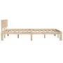 Solid pine wood bed frame 120x200 cm by , Beds and slatted bases - Ref: Foro24-810490, Price: 103,37 €, Discount: %