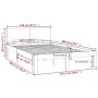Bettgestell aus massivem Kiefernholz, 120 x 200 cm von , Betten und Lattenroste - Ref: Foro24-810490, Preis: 103,37 €, Rabatt: %