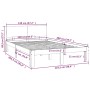 Estructura de cama madera maciza de pino 120x200 cm de , Camas y somieres - Ref: Foro24-810490, Precio: 104,77 €, Descuento: %