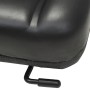 Asiento de máquina elevadora y tractor respaldo ajustable negro