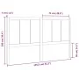 Cabecero de cama madera maciza de pino 155,5x4x100 cm de , Cabeceros y pies de cama - Ref: Foro24-818095, Precio: 72,47 €, De...
