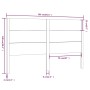 Kopfteil aus massivem Kiefernholz, 166 x 4 x 100 cm von , Kopf- und Fußteile - Ref: Foro24-818730, Preis: 82,33 €, Rabatt: %