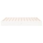 Weißer Massivholzbettrahmen 160x200 cm von , Betten und Lattenroste - Ref: Foro24-820033, Preis: 130,21 €, Rabatt: %