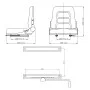 Gabelstapler- und Traktorsitz mit verstellbarer Rückenlehne, schwarz von vidaXL, Traktorzubehör und -teile - Ref: Foro24-1423...