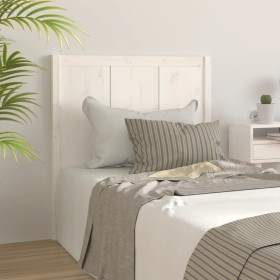 Cabecero de cama madera maciza de pino blanco 105,5x4x100 cm
