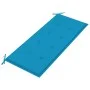 2-Sitzer-Gartenbank aus massivem Eukalyptusholz und Kissen 120 cm von , Gartenbänke - Ref: Foro24-3060973, Preis: 181,05 €, R...