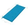 2-Sitzer-Gartenbank aus massivem Eukalyptusholz und Kissen 120 cm von , Gartenbänke - Ref: Foro24-3060973, Preis: 181,05 €, R...