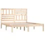 Solid pine wood bed frame 140x190 cm by , Beds and slatted bases - Ref: Foro24-3101003, Price: 121,97 €, Discount: %
