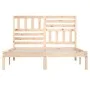 Solid pine wood bed frame 140x190 cm by , Beds and slatted bases - Ref: Foro24-3101003, Price: 121,97 €, Discount: %