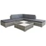 6-piece garden furniture set and gray synthetic rattan cushions by vidaXL, Garden sets - Ref: Foro24-42737, Price: 576,03 €, ...