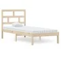 Small solid wood single bed frame 75x190 cm by , Beds and slatted bases - Ref: Foro24-3101178, Price: 81,92 €, Discount: %