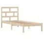 Small solid wood single bed frame 75x190 cm by , Beds and slatted bases - Ref: Foro24-3101178, Price: 81,92 €, Discount: %