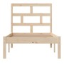 Kleines Einzelbettgestell aus Massivholz 75x190 cm von , Betten und Lattenroste - Ref: Foro24-3101178, Preis: 83,01 €, Rabatt: %