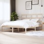 Estructura de cama de madera maciza de pino 160x200 cm de , Camas y somieres - Ref: Foro24-3101228, Precio: 132,48 €, Descuen...