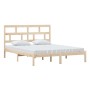 Estructura de cama de madera maciza de pino 160x200 cm de , Camas y somieres - Ref: Foro24-3101228, Precio: 132,48 €, Descuen...
