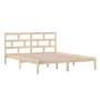 Estructura de cama de madera maciza de pino 160x200 cm de , Camas y somieres - Ref: Foro24-3101228, Precio: 132,48 €, Descuen...