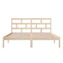 Estructura de cama de madera maciza de pino 160x200 cm de , Camas y somieres - Ref: Foro24-3101228, Precio: 132,48 €, Descuen...
