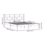 Bettgestell aus massivem Kiefernholz, 160 x 200 cm von , Betten und Lattenroste - Ref: Foro24-3101228, Preis: 128,84 €, Rabat...