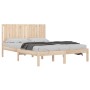 Estructura de cama de madera maciza de pino 160x200 cm