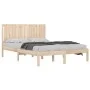 Estructura de cama de madera maciza de pino 160x200 cm de , Camas y somieres - Ref: Foro24-3104423, Precio: 141,59 €, Descuen...