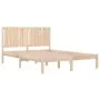 Estructura de cama de madera maciza de pino 160x200 cm de , Camas y somieres - Ref: Foro24-3104423, Precio: 141,59 €, Descuen...