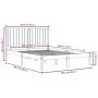 Estructura de cama de madera maciza de pino 160x200 cm de , Camas y somieres - Ref: Foro24-3104423, Precio: 141,59 €, Descuen...