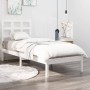 Weißer Einzelbettrahmen aus Massivholz, 75 x 190 cm von , Betten und Lattenroste - Ref: Foro24-3105431, Preis: 93,61 €, Rabat...