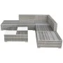6-piece garden furniture set and gray synthetic rattan cushions by vidaXL, Garden sets - Ref: Foro24-42737, Price: 576,03 €, ...