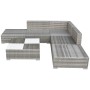 6-teiliges Gartenmöbel-Set und graue synthetische Rattankissen von vidaXL, Gartensets - Ref: Foro24-42737, Preis: 584,81 €, R...