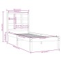Weißer Einzelbettrahmen aus Massivholz, 75 x 190 cm von , Betten und Lattenroste - Ref: Foro24-3105431, Preis: 93,61 €, Rabat...