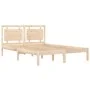 Solid pine wood bed frame 140x190 cm by , Beds and slatted bases - Ref: Foro24-3105515, Price: 121,40 €, Discount: %