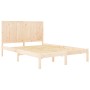 Solid pine wood bed frame 160x200 cm by , Beds and slatted bases - Ref: Foro24-3105740, Price: 160,33 €, Discount: %