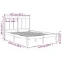 Solid pine wood bed frame 160x200 cm by , Beds and slatted bases - Ref: Foro24-3105740, Price: 153,16 €, Discount: %