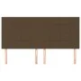 Cabeceros 4 unidades de tela marrón oscuro 100x5x78/88 cm de , Cabeceros y pies de cama - Ref: Foro24-3116357, Precio: 107,70...