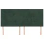 Headboards 4 units of dark green velvet 90x5x78/88 cm by , Headboards and footboards - Ref: Foro24-3116395, Price: 128,78 €, ...