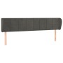 Kopfteil aus dunkelgrauem Samt, 163 x 23 x 78/88 cm von , Kopf- und Fußteile - Ref: Foro24-3117199, Preis: 74,61 €, Rabatt: %