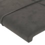 Kopfteil aus dunkelgrauem Samt, 163 x 23 x 78/88 cm von , Kopf- und Fußteile - Ref: Foro24-3117199, Preis: 74,61 €, Rabatt: %