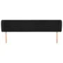 Black velvet headboard 163x23x78/88 cm by , Headboards and footboards - Ref: Foro24-3117200, Price: 81,19 €, Discount: %