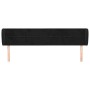 Kopfteil aus schwarzem Samt, 163 x 23 x 78/88 cm von , Kopf- und Fußteile - Ref: Foro24-3117200, Preis: 74,98 €, Rabatt: %