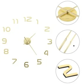3D-Wanduhr mit modernem Design 100 cm XXL Gold von vidaXL, Wanduhren - Ref: Foro24-50640, Preis: 21,94 €, Rabatt: %