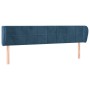 Dunkelblaues Samtkopfteil 163x23x78/88 cm von , Kopf- und Fußteile - Ref: Foro24-3117202, Preis: 70,30 €, Rabatt: %