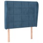 Kopfteil mit dunkelblauen Samtohren 83x23x118/128 cm von , Kopf- und Fußteile - Ref: Foro24-3117990, Preis: 78,01 €, Rabatt: %
