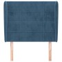 Kopfteil mit dunkelblauen Samtohren 83x23x118/128 cm von , Kopf- und Fußteile - Ref: Foro24-3117990, Preis: 78,01 €, Rabatt: %