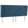 Kopfteil mit dunkelblauen Samtohren 163x23x118/128 cm von , Kopf- und Fußteile - Ref: Foro24-3118014, Preis: 135,25 €, Rabatt: %
