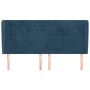 Headboard with dark blue velvet ears 163x23x118/128 cm by , Headboards and footboards - Ref: Foro24-3118014, Price: 123,57 €,...