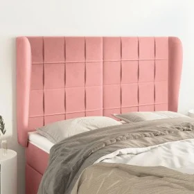 Headboard with pink velvet ears 147x23x118/128 cm by , Headboards and footboards - Ref: Foro24-3118009, Price: 126,72 €, Disc...