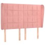 Kopfteil mit rosa Samtohren 147x23x118/128 cm von , Kopf- und Fußteile - Ref: Foro24-3118009, Preis: 117,56 €, Rabatt: %