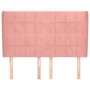 Kopfteil mit rosa Samtohren 147x23x118/128 cm von , Kopf- und Fußteile - Ref: Foro24-3118009, Preis: 117,56 €, Rabatt: %