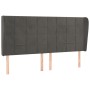 Kopfteil mit dunkelgrauen Samtohren 203x23x118/128 cm von , Kopf- und Fußteile - Ref: Foro24-3118023, Preis: 128,70 €, Rabatt: %