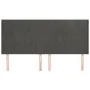 Headboard with dark gray velvet ears 203x16x118/128 cm by , Headboards and footboards - Ref: Foro24-3119647, Price: 118,11 €,...